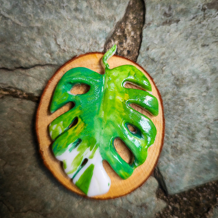 Imán artesanal de Monstera #3