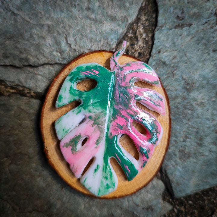 Imán artesanal de Monstera #4