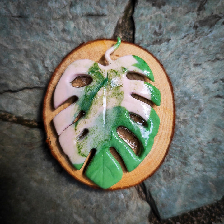 Imán artesanal de Monstera #10