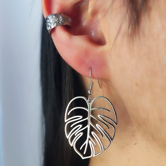 Aretes Hoja Monstera Delisiosa