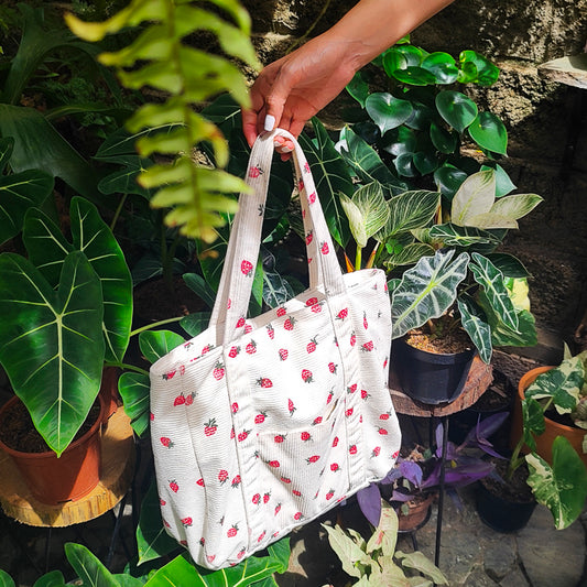 Bolso estampado con Fresas