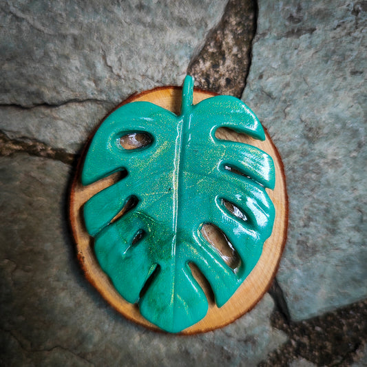 Imán artesanal de Monstera #2