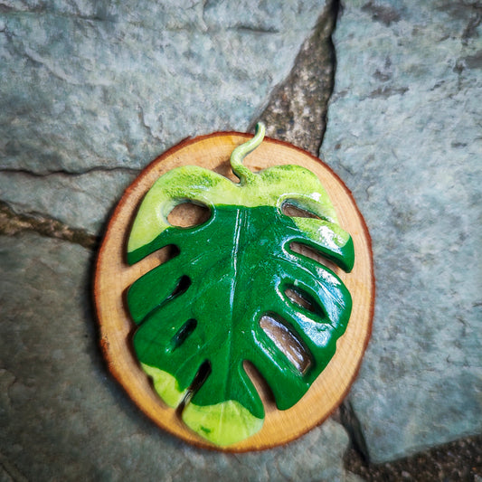 Imán artesanal de Monstera #6
