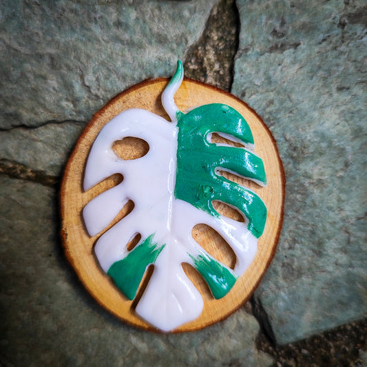 Imán artesanal de Monstera #8