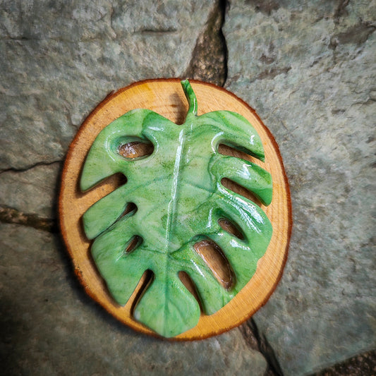 Imán artesanal de Monstera #9