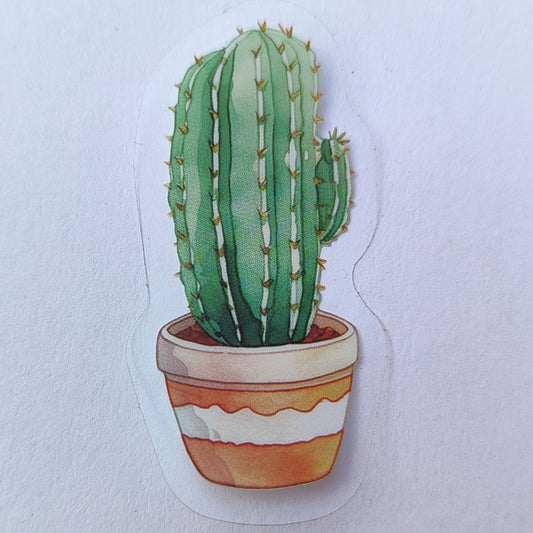 Sticker Impermeable Cactus Acuarela #1