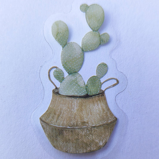 Sticker Impermeable Cactus Acuarela #4