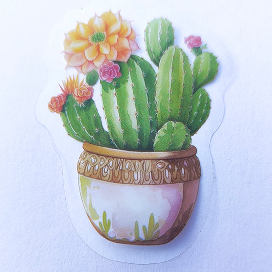 Sticker Impermeable Cactus Acuarela #5