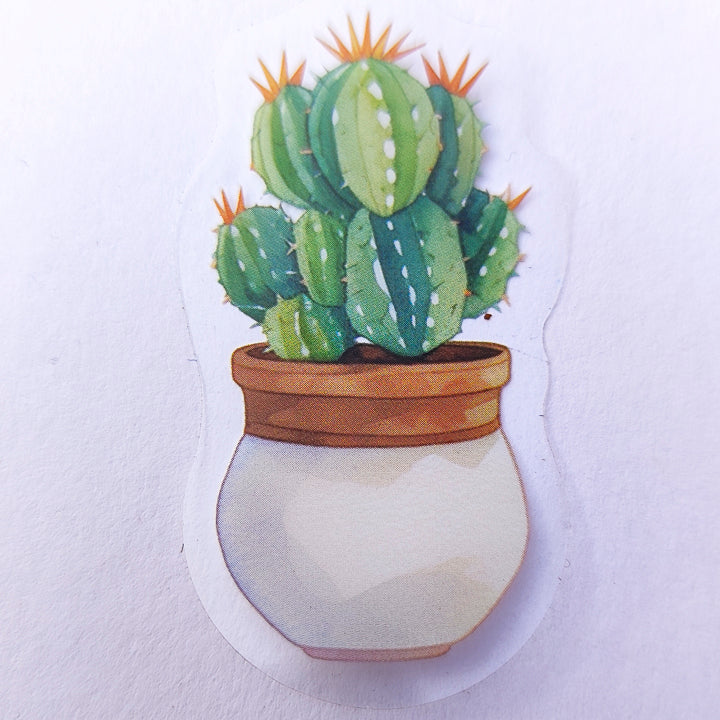 Sticker Impermeable Cactus Acuarela #12