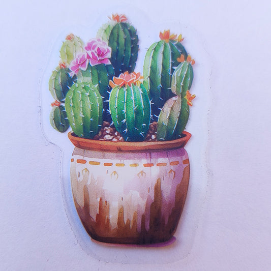 Sticker Impermeable Cactus Acuarela #15